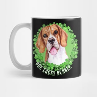 One Lucky Beagle Funny St. Patrick Dog Mug